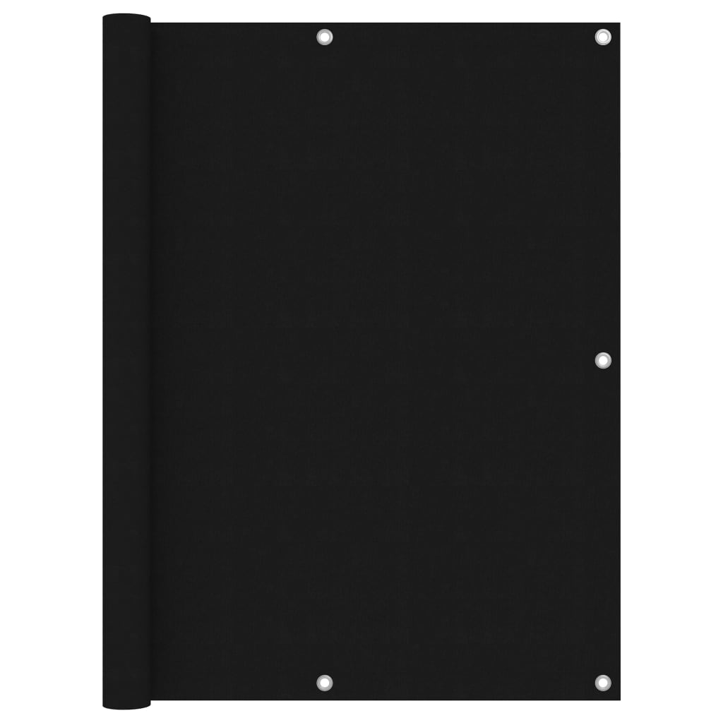 8720286118665_a_en_hd_1 vidaXL Balcony Screen Black 120x400 cm Oxford Fabric - Image 1