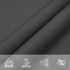 vidaXL Sunshade Sail Oxford Fabric Rectangular 3x4 m Anthracite - Image 8
