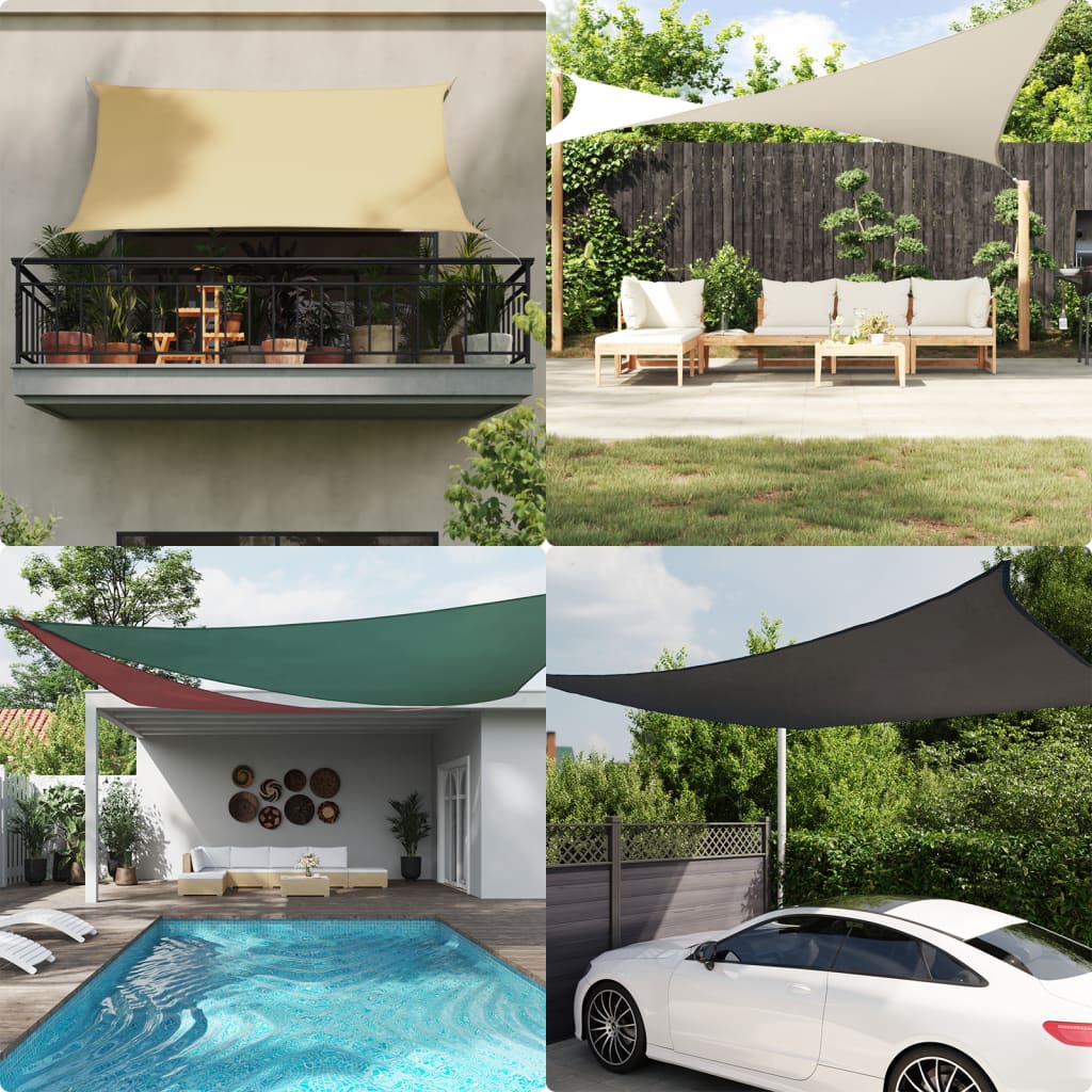 8720286119150_m_en_hd_1 vidaXL Sunshade Sail Oxford Fabric Triangular 2.5x2.5x3.5 m Anthracite - Image 1