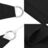 vidaXL Sunshade Sail Oxford Fabric Rectangular 3x6 m Black - Image 6