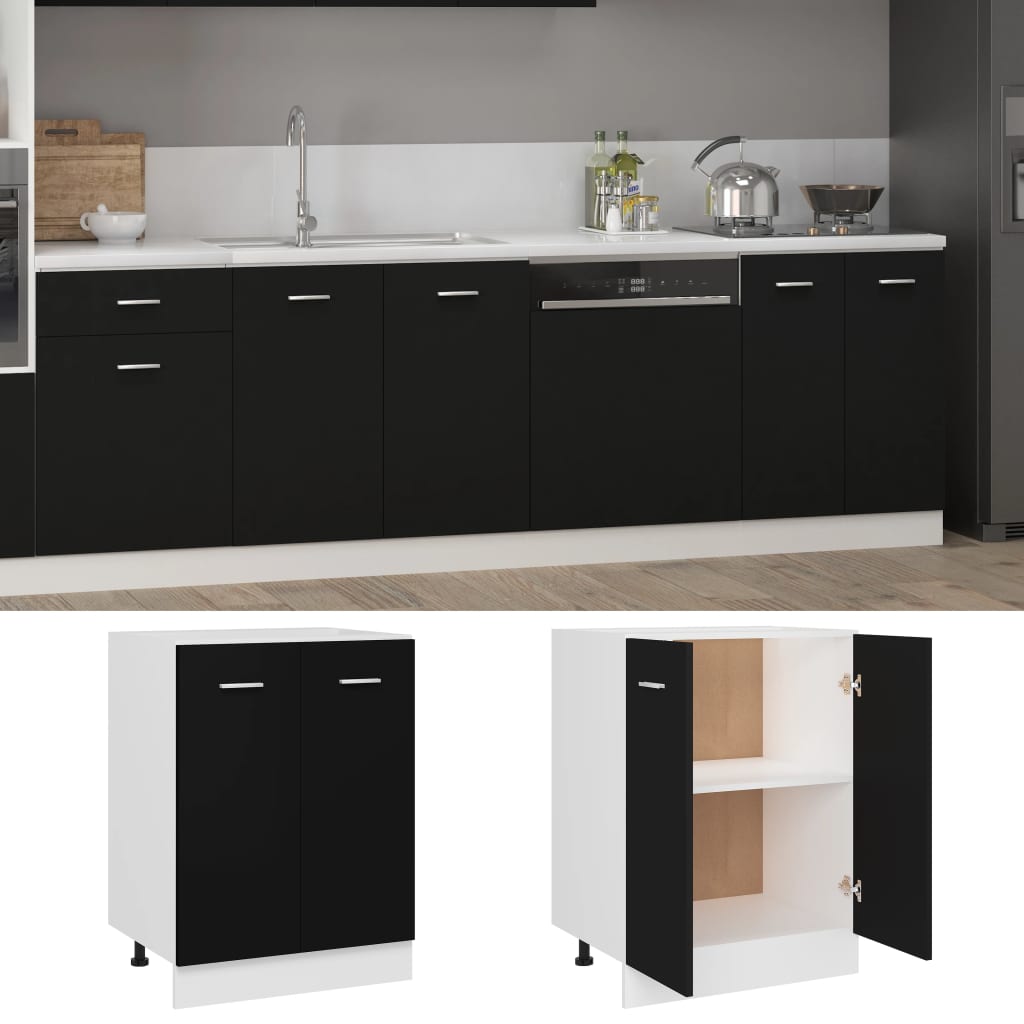 8720286131763_g_en_hd_1 vidaXL Bottom Cabinet Lyon Black 60x46x81.5 cm Engineered Wood - Image 2