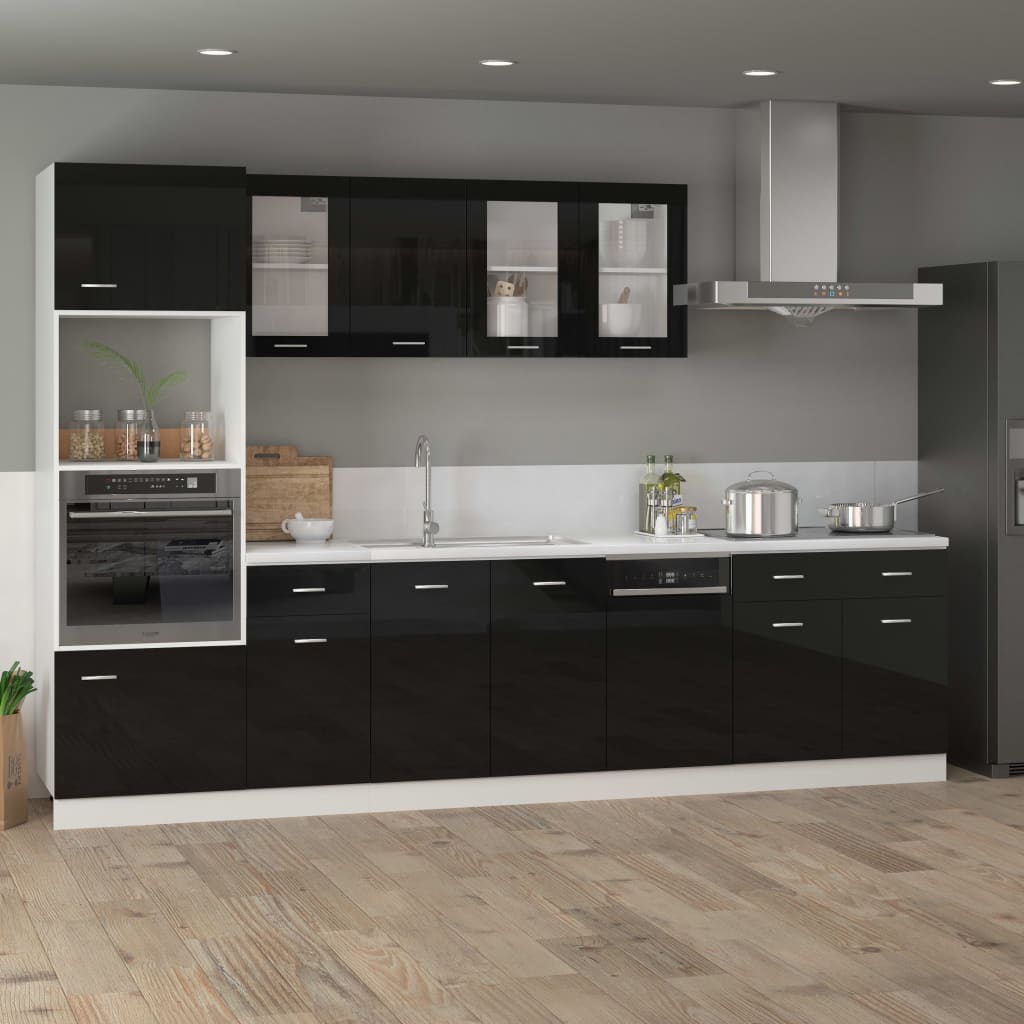8720286133507_g_en_hd_1 vidaXL Dishwasher Panel Lyon High Gloss Black 45x3x67 cm Engineered Wood - Image 3