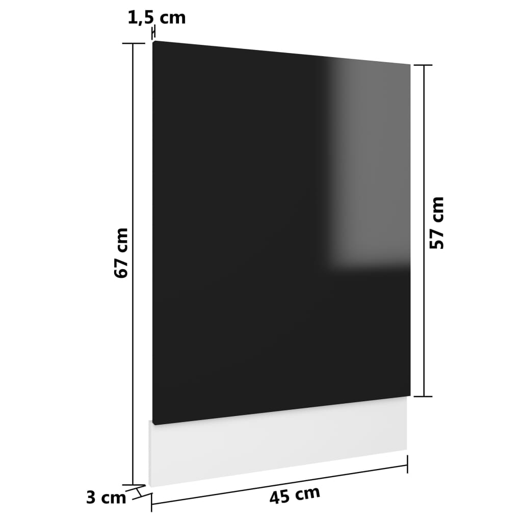 8720286133507_g_en_hd_4 vidaXL Dishwasher Panel Lyon High Gloss Black 45x3x67 cm Engineered Wood - Image 6