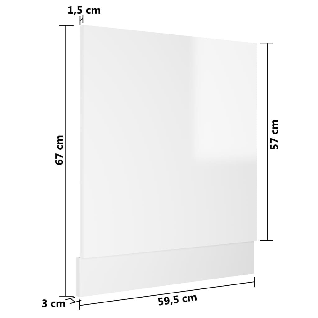 8720286133576_g_en_hd_4 vidaXL Dishwasher Panel Lyon High Gloss White 59.5x3x67 cm Engineered Wood - Image 6