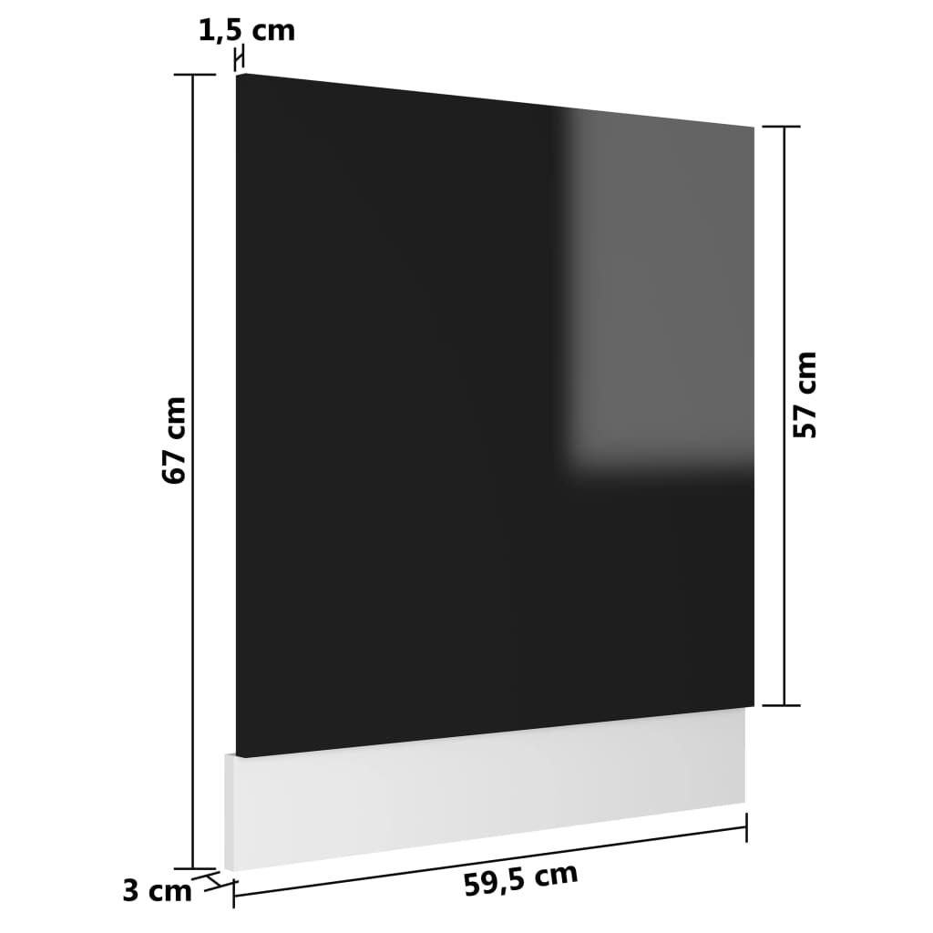 8720286133583_g_en_hd_4 vidaXL Dishwasher Panel Lyon High Gloss Black 59.5x3x67 cm Engineered Wood - Image 6