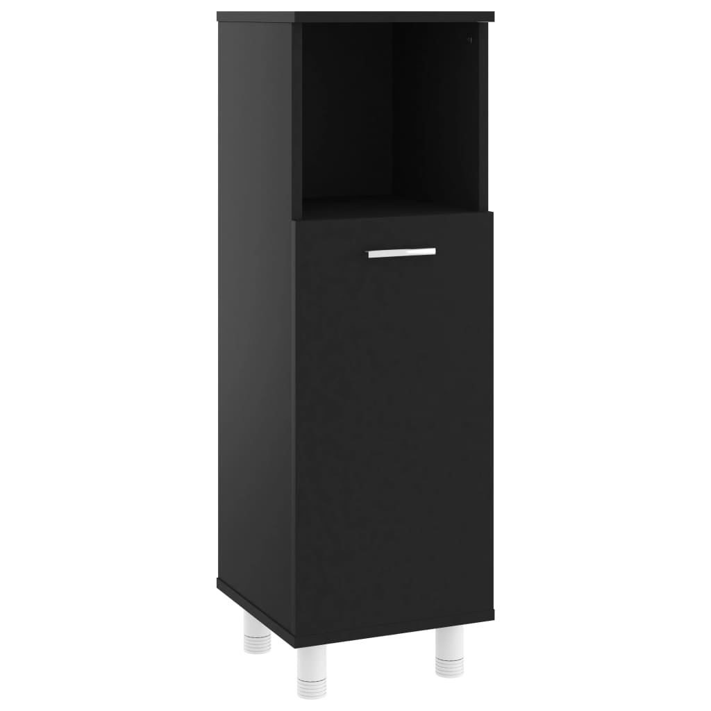 8720286133613_a_en_hd_1 vidaXL Bathroom Cabinet Black 30x30x95 cm Engineered Wood - Image 2