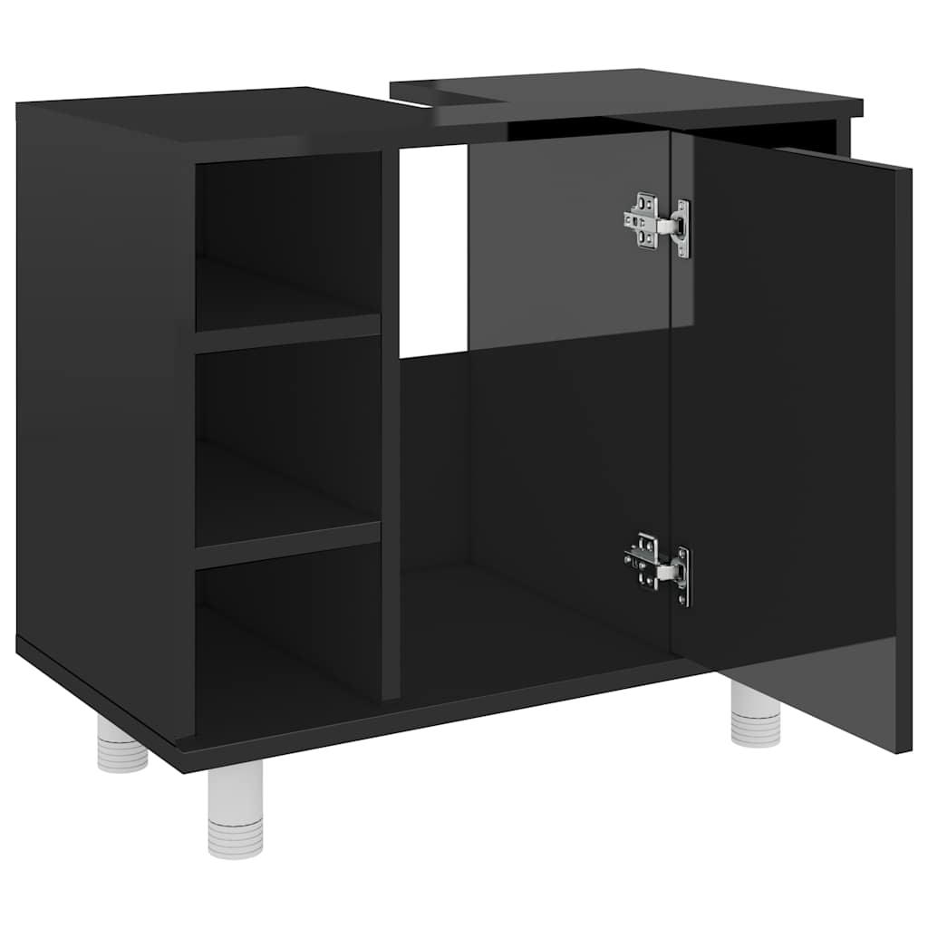 8720286133859_g_en_hd_3 vidaXL Bathroom Cabinet High Gloss Black 60x32x53.5 cm Engineered Wood - Image 5