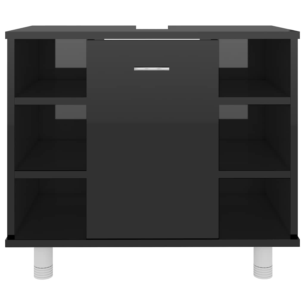 8720286133859_g_en_hd_4 vidaXL Bathroom Cabinet High Gloss Black 60x32x53.5 cm Engineered Wood - Image 6
