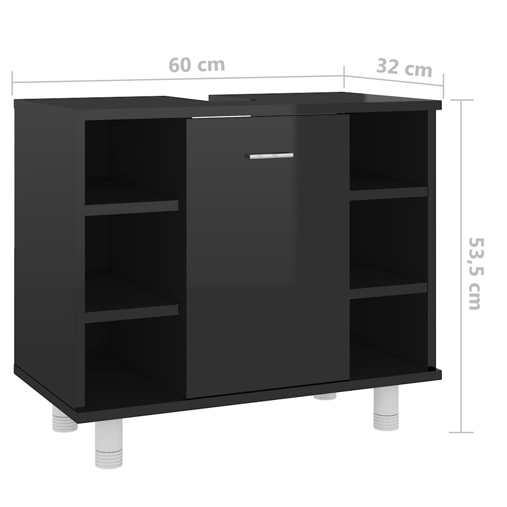 8720286133859_g_en_hd_7 vidaXL Bathroom Cabinet High Gloss Black 60x32x53.5 cm Engineered Wood - Image 9