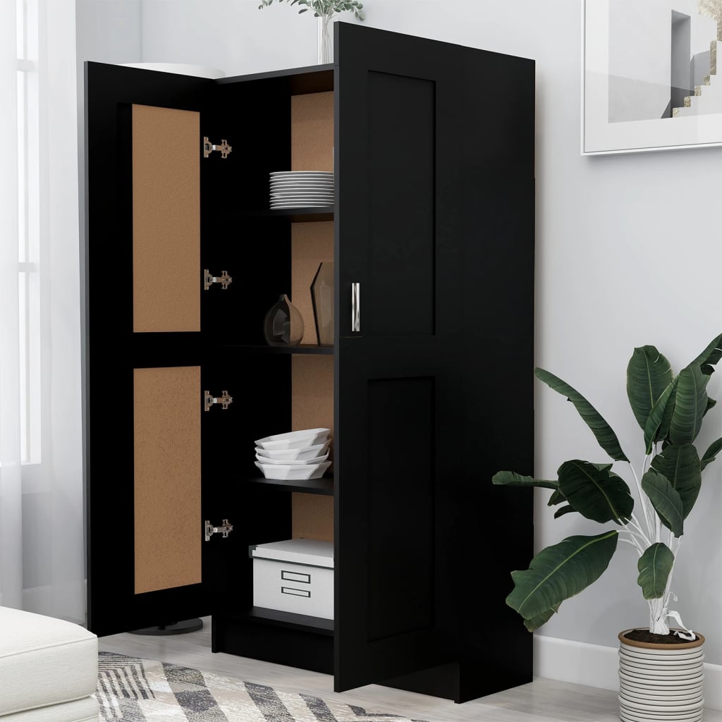 8720286134061_g_en_hd_1 vidaXL Book Cabinet Black 82.5x30.5x150 cm Engineered Wood - Image 4