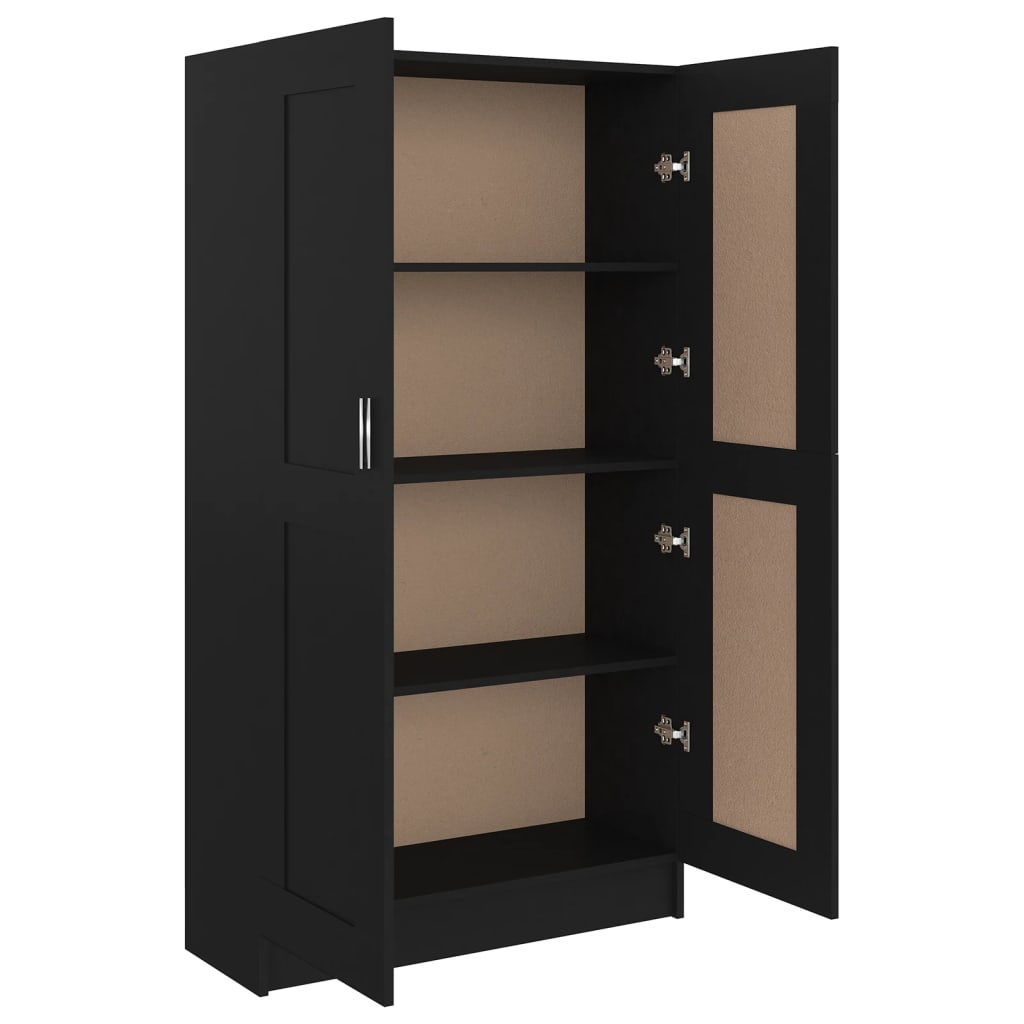 8720286134061_g_en_hd_3 vidaXL Book Cabinet Black 82.5x30.5x150 cm Engineered Wood - Image 6