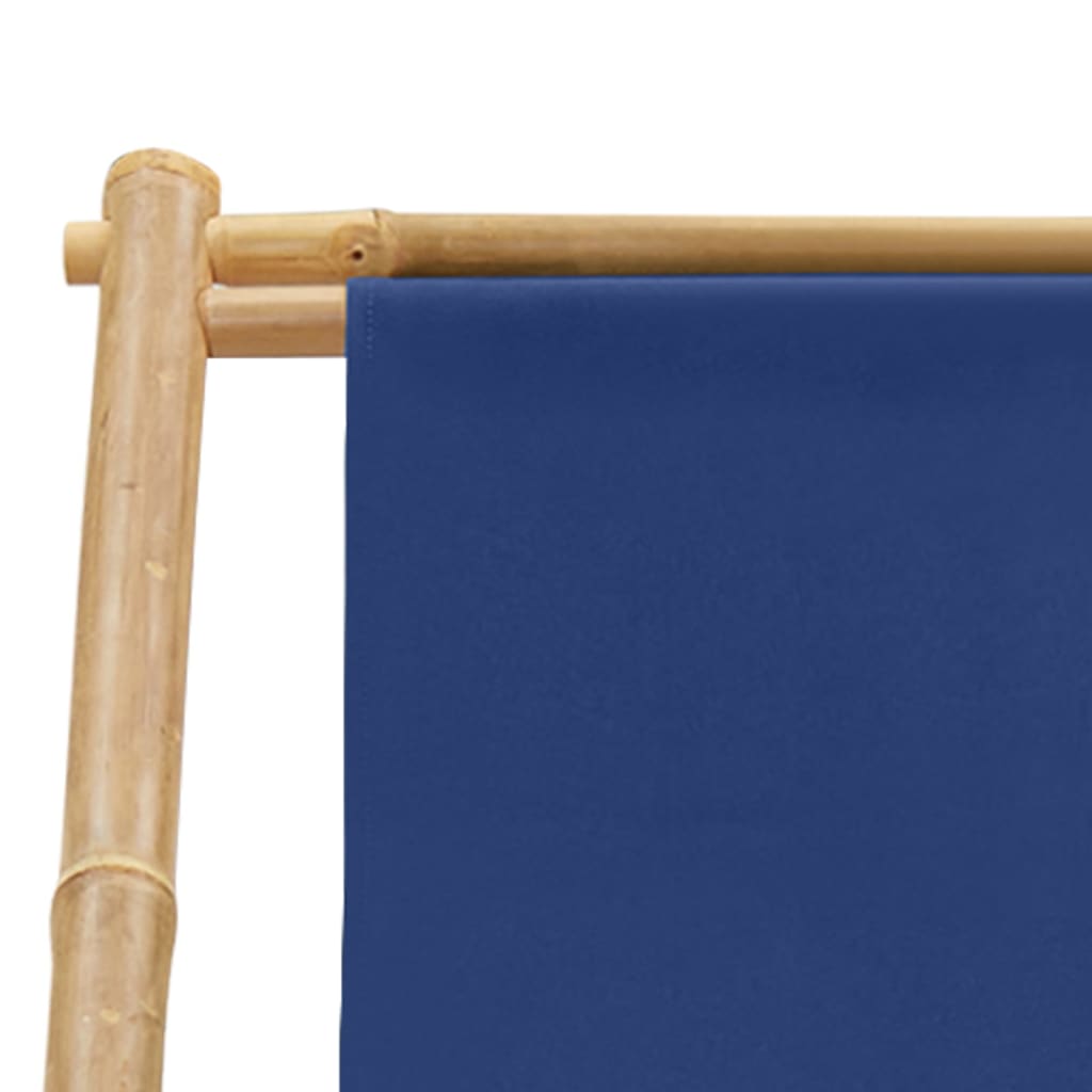 8720286135280_g_en_hd_6 vidaXL Deck Chair Bamboo and Canvas Navy Blue - Image 7
