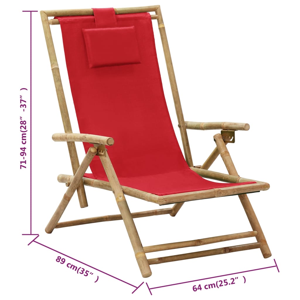 8720286135358_g_en_hd_7 vidaXL Reclining Relaxing Chair Red Bamboo and Fabric - Image 8