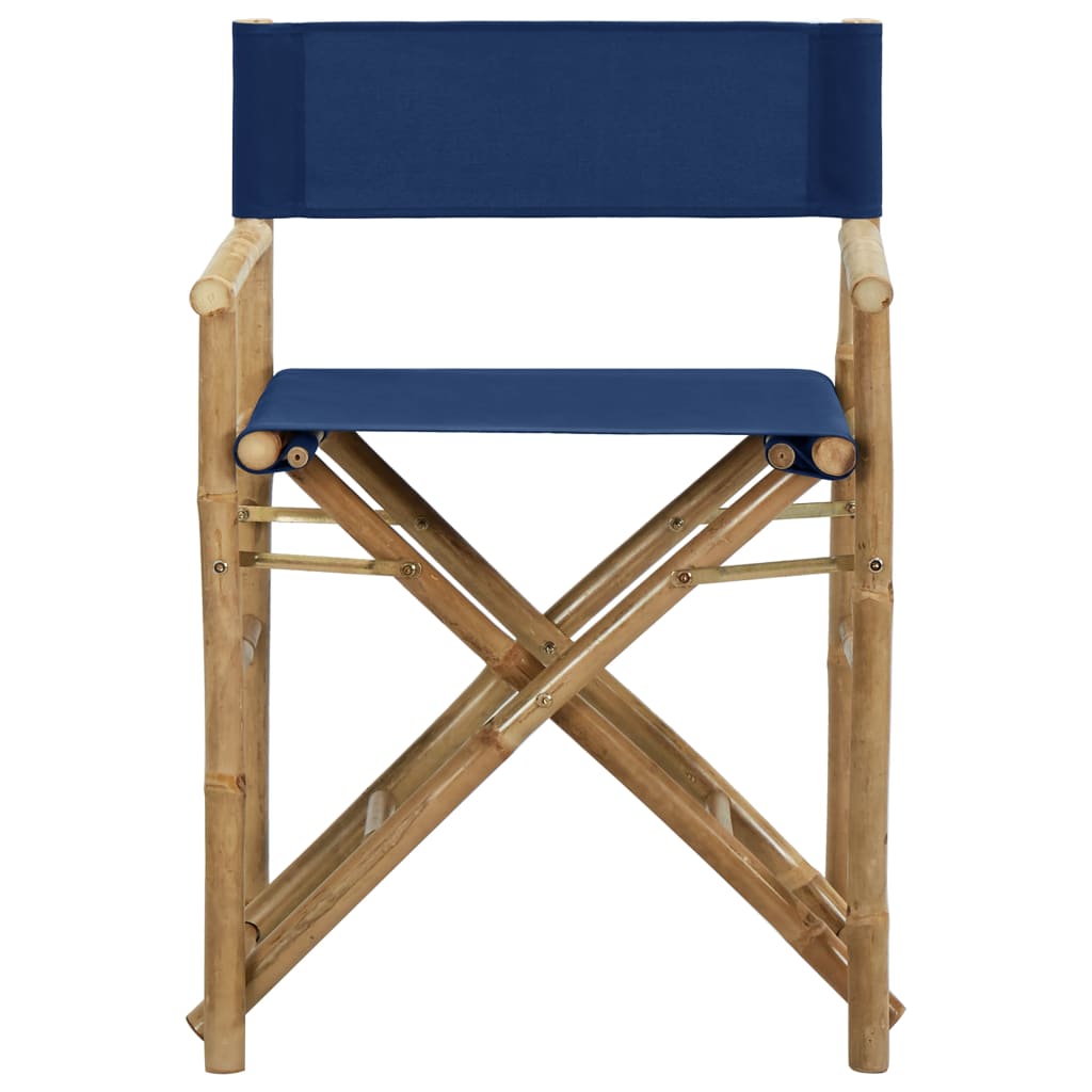 8720286135396_g_en_hd_2 vidaXL Folding Director's Chairs 2 pcs Blue Bamboo and Fabric - Image 3
