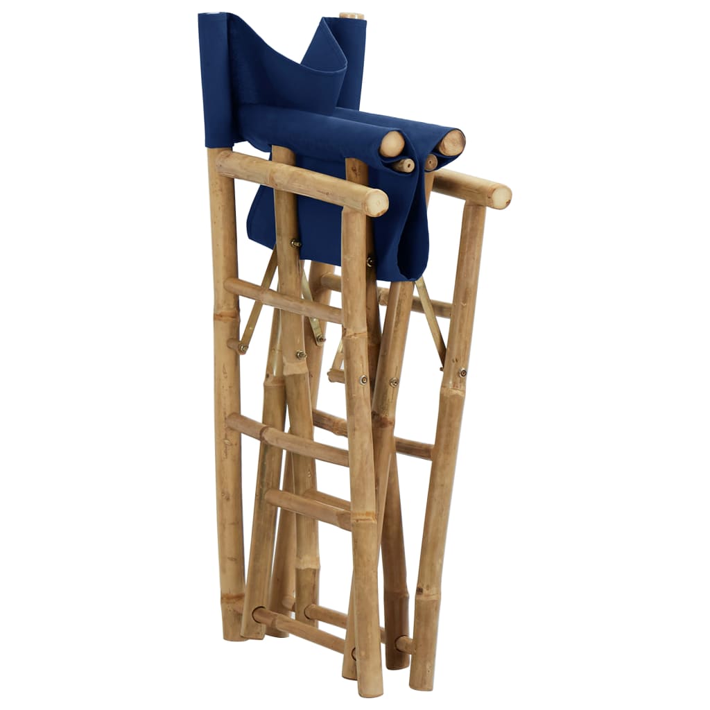 8720286135396_g_en_hd_5 vidaXL Folding Director's Chairs 2 pcs Blue Bamboo and Fabric - Image 6