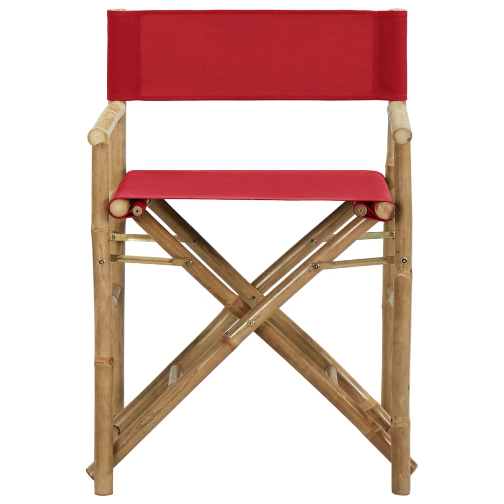 8720286135402_g_en_hd_2 vidaXL Folding Director's Chairs 2 pcs Red Bamboo and Fabric - Image 3