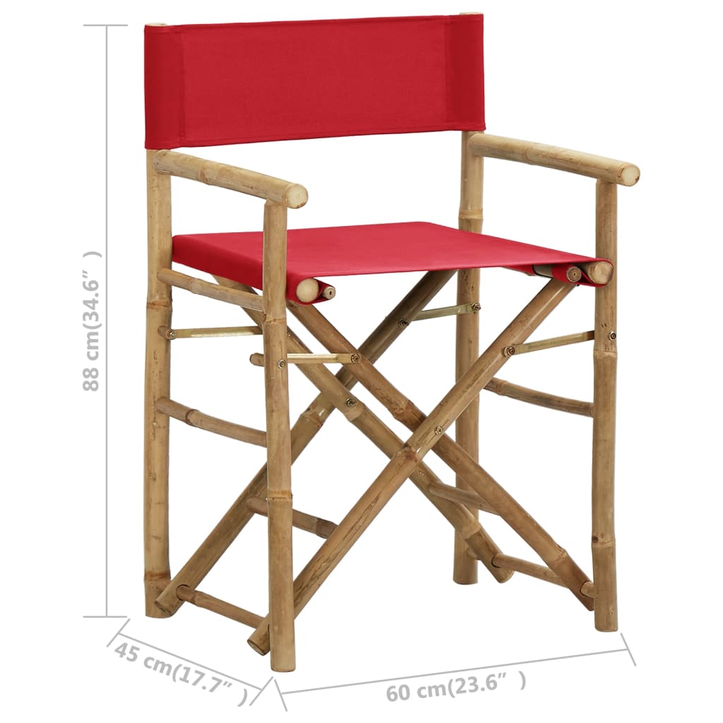 8720286135402_g_en_hd_8 vidaXL Folding Director's Chairs 2 pcs Red Bamboo and Fabric - Image 9