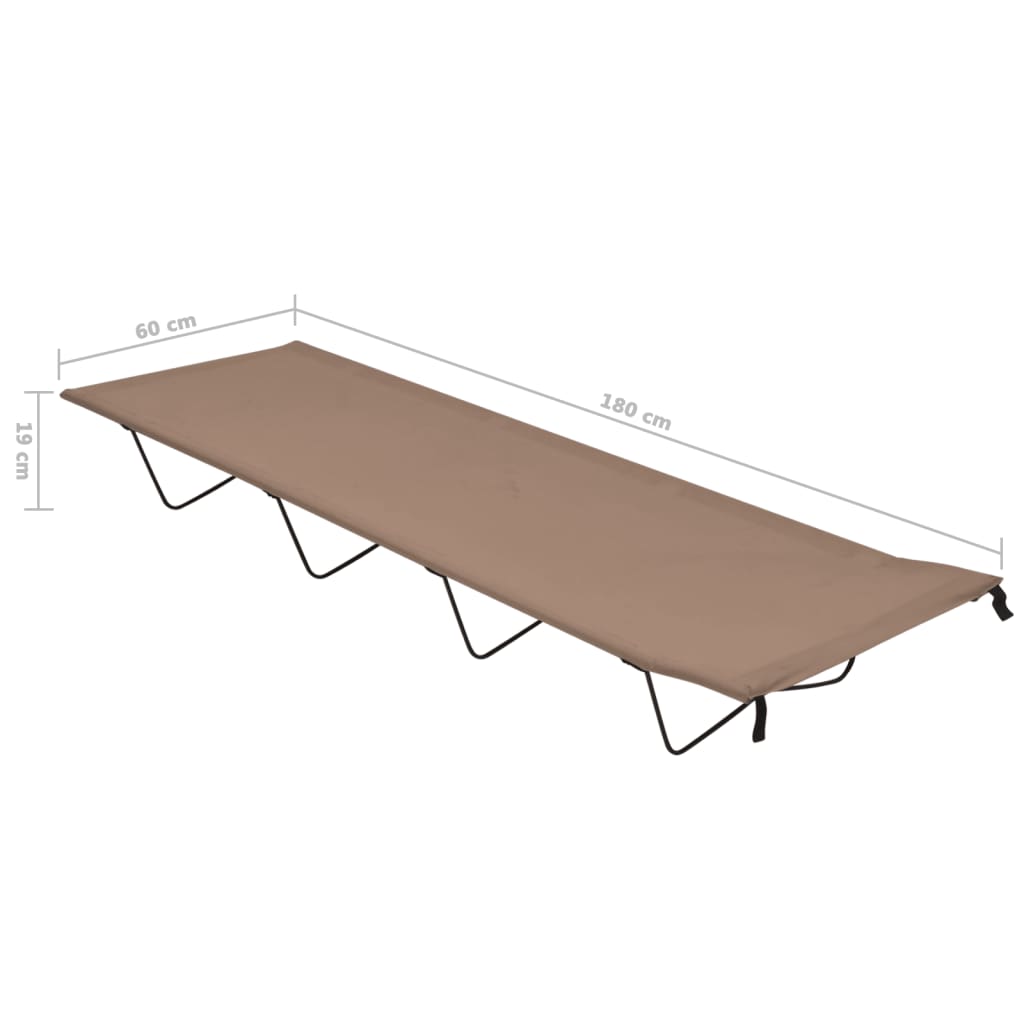 8720286136935_g_en_hd_5 vidaXL Camping Bed 180x60x19 cm Oxford Fabric and Steel Taupe - Image 6