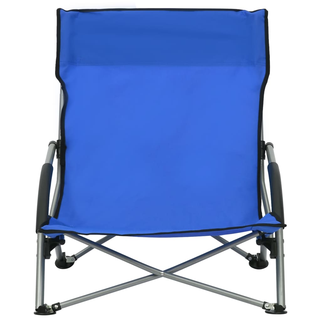 8720286136997_g_en_hd_2 vidaXL Folding Beach Chairs 2 pcs Blue Fabric - Image 3