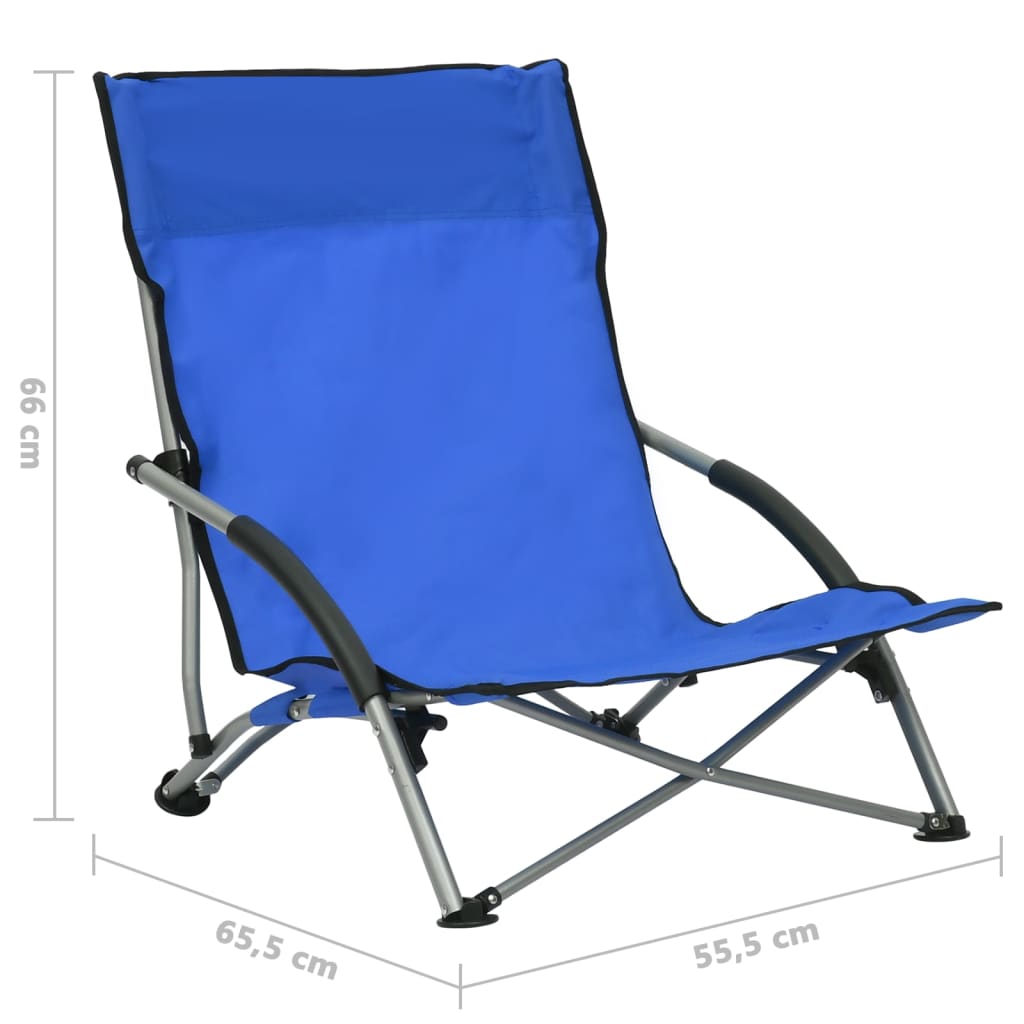 8720286136997_g_en_hd_7 vidaXL Folding Beach Chairs 2 pcs Blue Fabric - Image 8