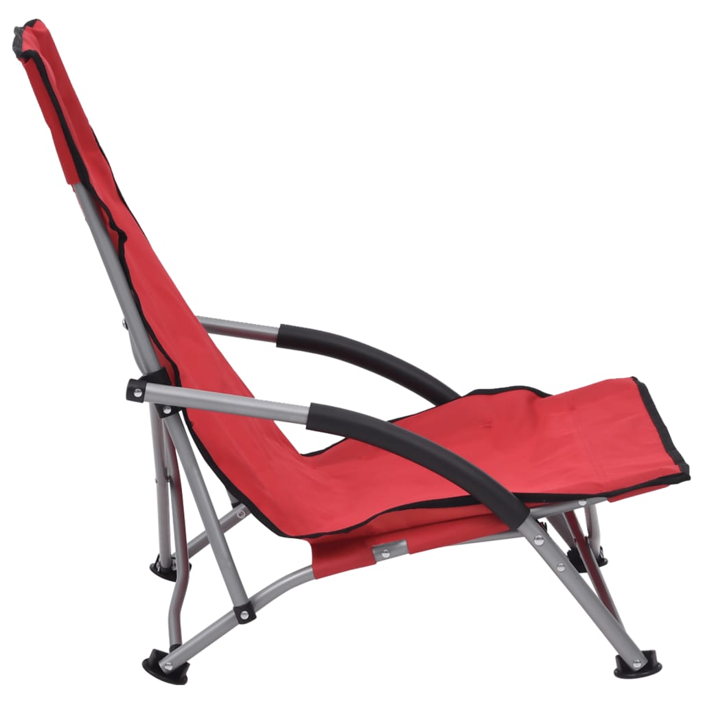 8720286137017_g_en_hd_3 vidaXL Folding Beach Chairs 2 pcs Red Fabric - Image 4