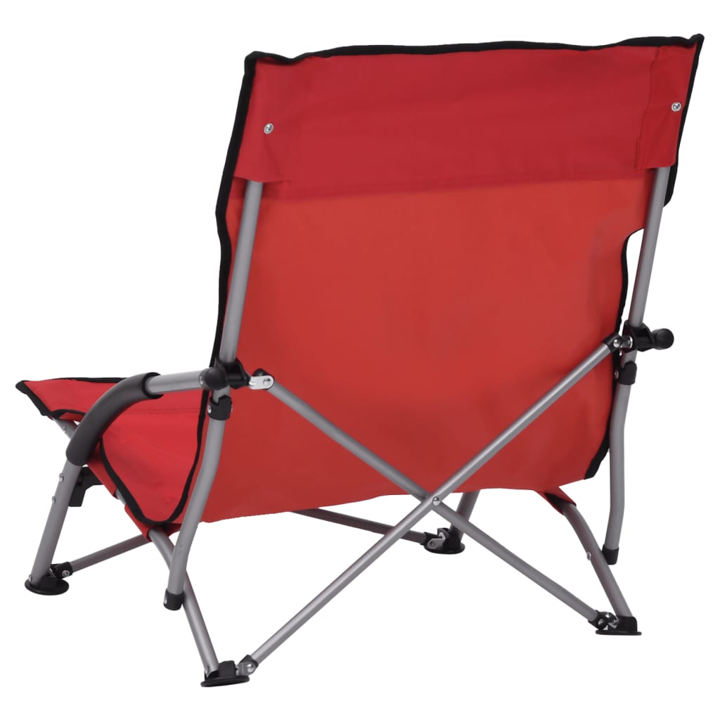 8720286137017_g_en_hd_4 vidaXL Folding Beach Chairs 2 pcs Red Fabric - Image 5