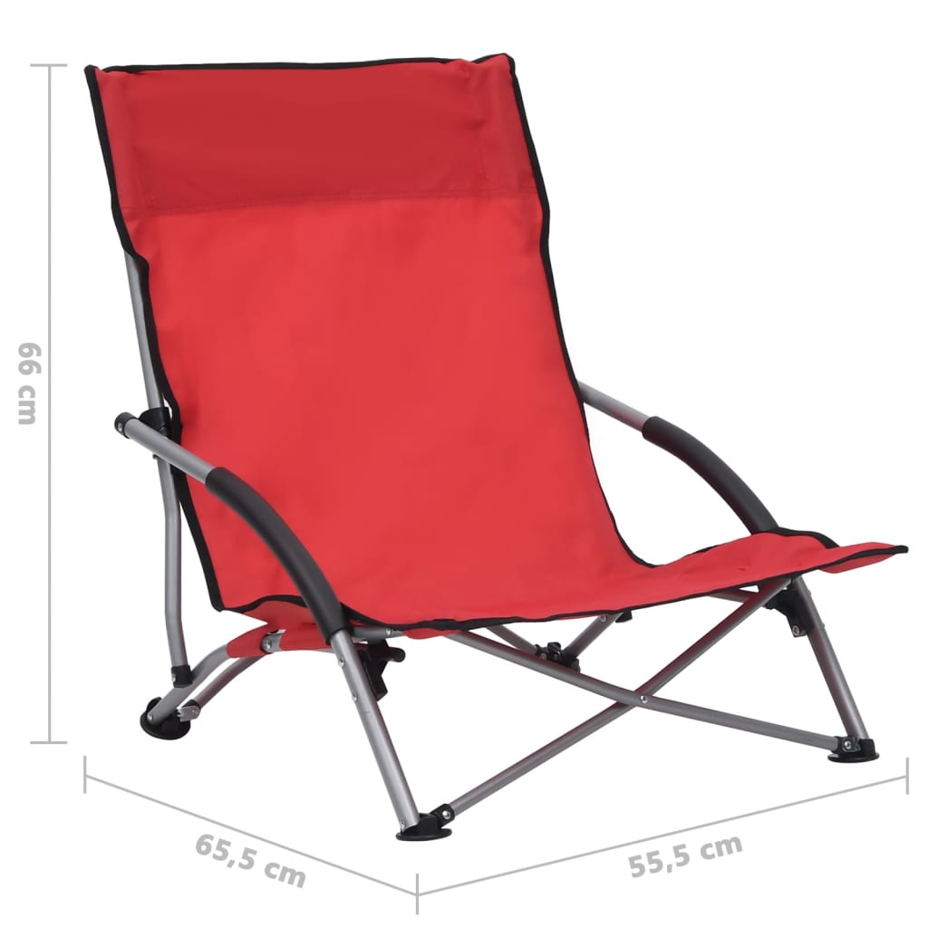 8720286137017_g_en_hd_7 vidaXL Folding Beach Chairs 2 pcs Red Fabric - Image 8
