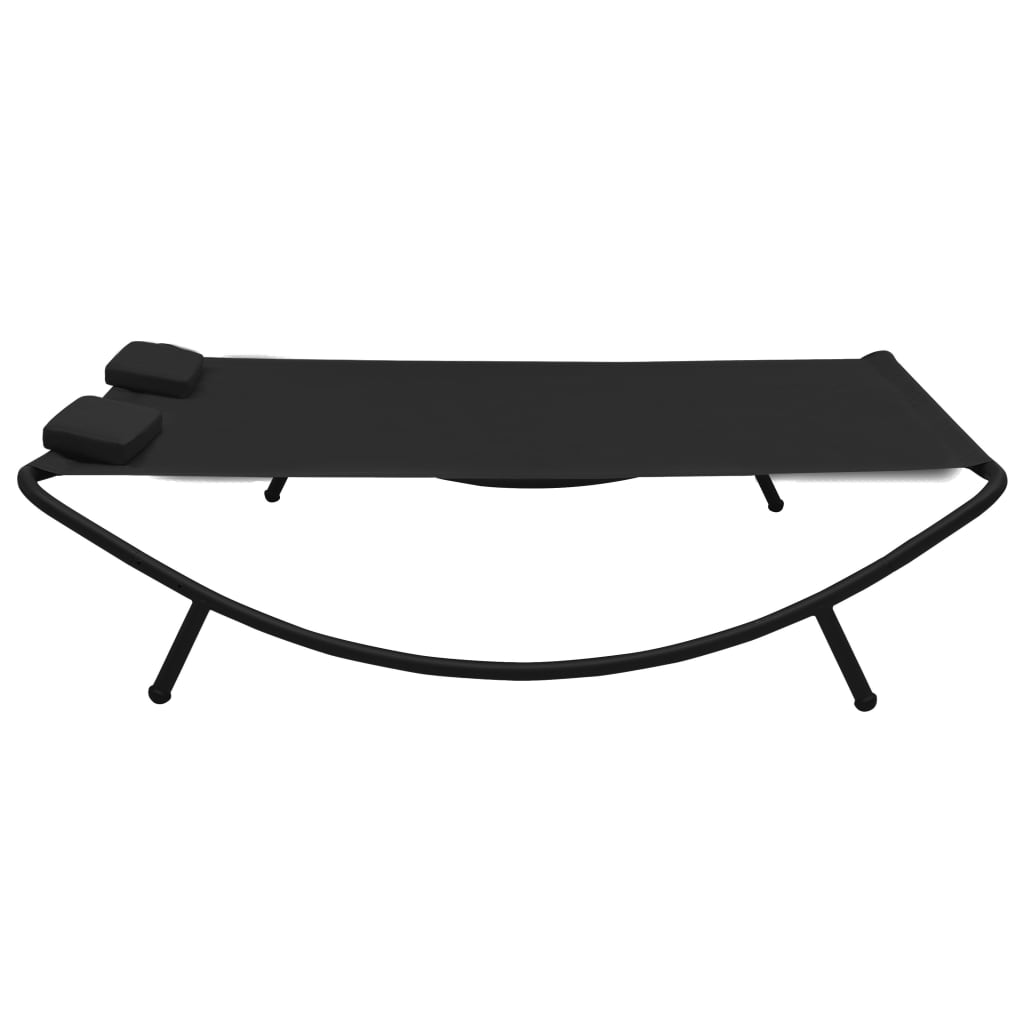 8720286137567_g_en_hd_2 vidaXL Outdoor Lounge Bed Fabric Black - Image 3