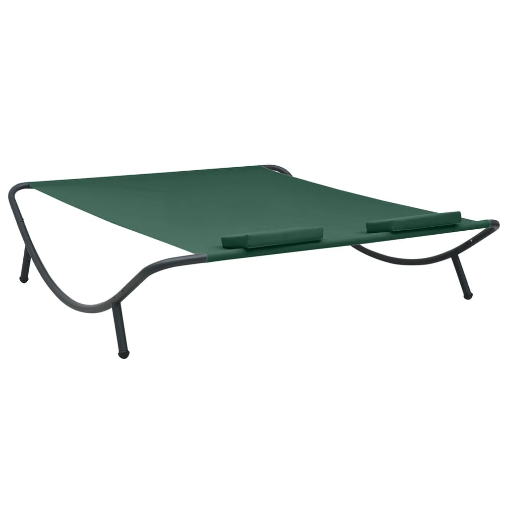 8720286137574_g_en_hd_3 vidaXL Outdoor Lounge Bed Fabric Green - Image 4