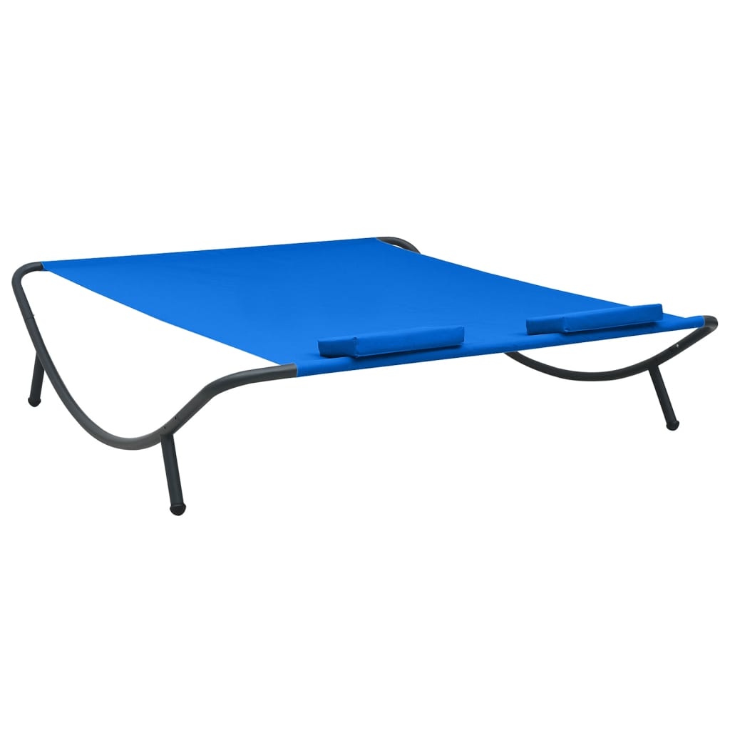 8720286137581_g_en_hd_3 vidaXL Outdoor Lounge Bed Fabric Blue - Image 4