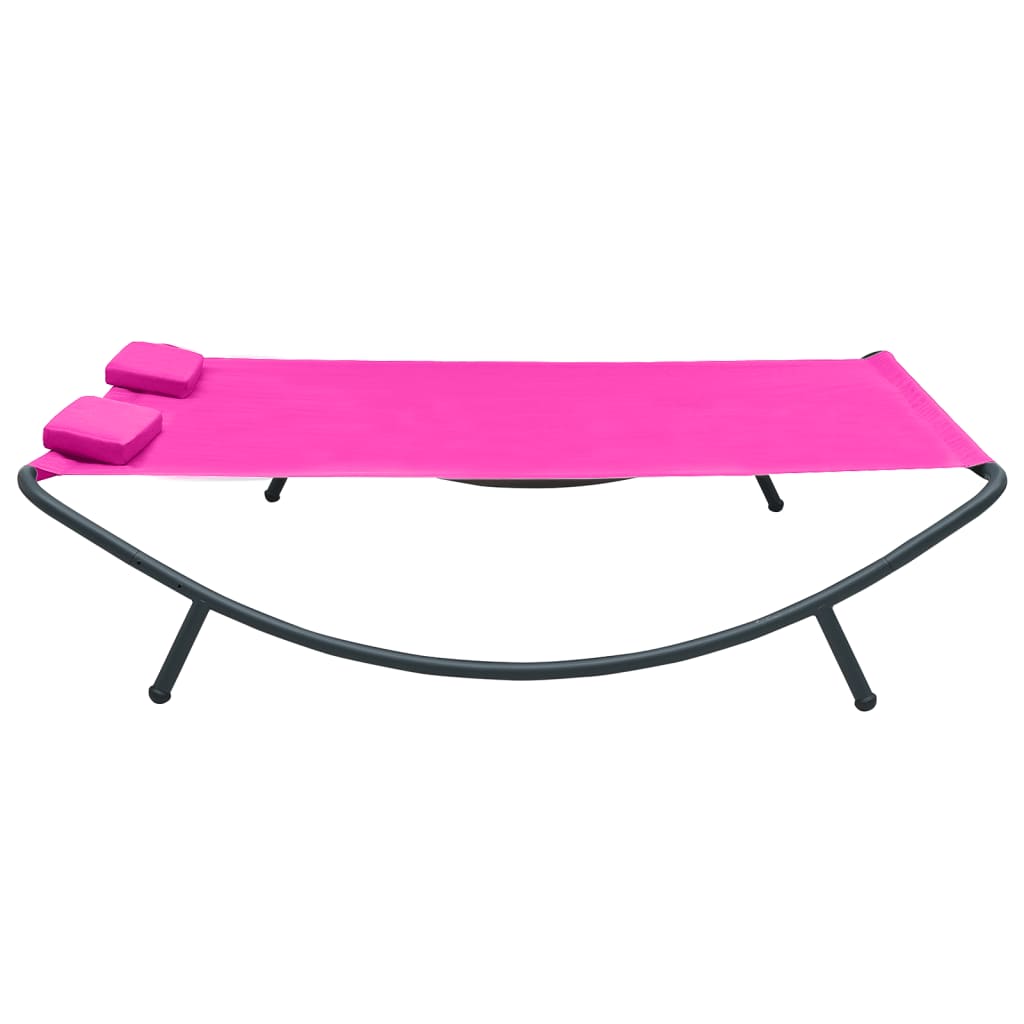 8720286137598_g_en_hd_2 vidaXL Outdoor Lounge Bed Fabric Pink - Image 3
