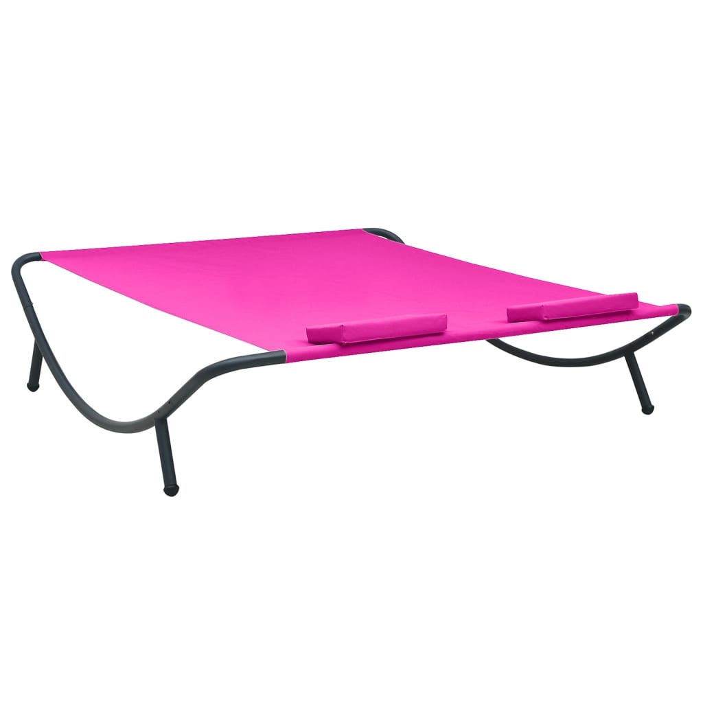 8720286137598_g_en_hd_3 vidaXL Outdoor Lounge Bed Fabric Pink - Image 4