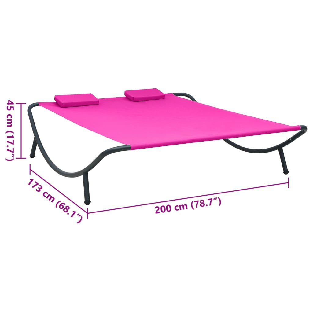 8720286137598_g_en_hd_6 vidaXL Outdoor Lounge Bed Fabric Pink - Image 7