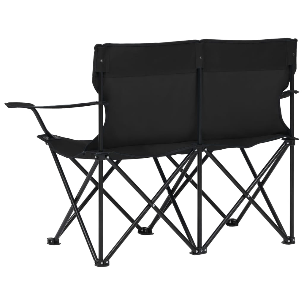 8720286137659_g_en_hd_3 vidaXL 2-Seater Foldable Camping Chair Steel and Fabric Black - Image 4