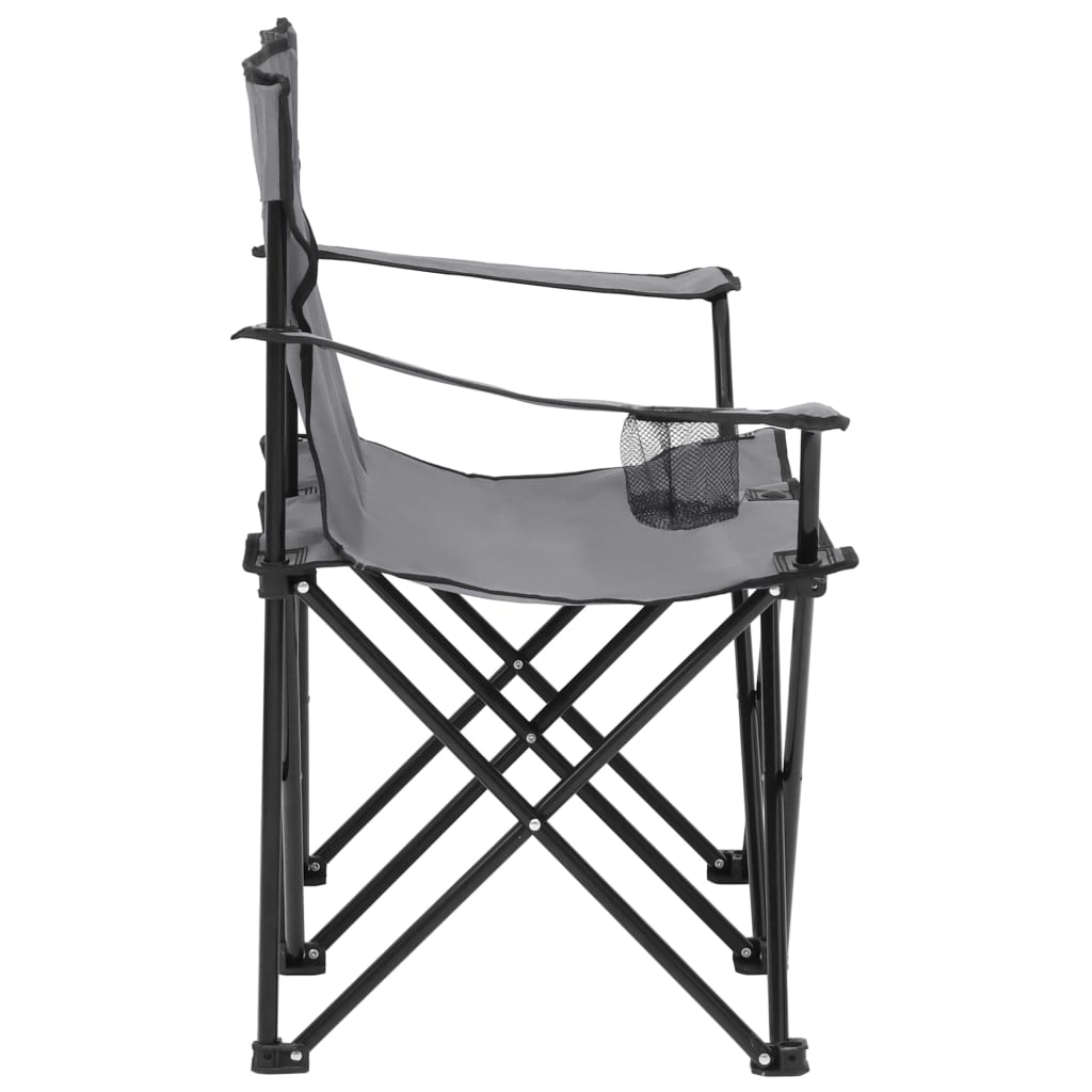 8720286137673_g_en_hd_2 vidaXL 2-Seater Foldable Camping Chair Steel and Fabric Grey - Image 3