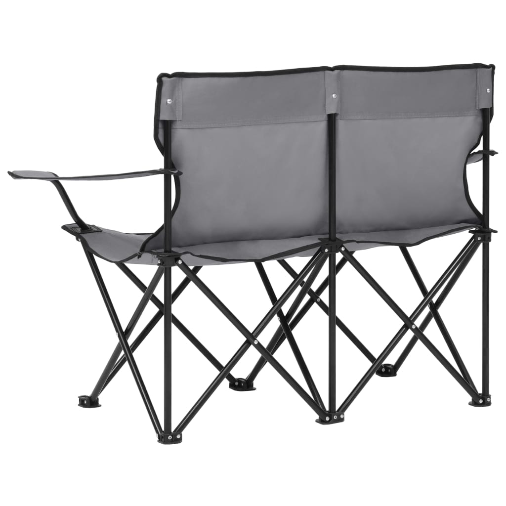 8720286137673_g_en_hd_3 vidaXL 2-Seater Foldable Camping Chair Steel and Fabric Grey - Image 4