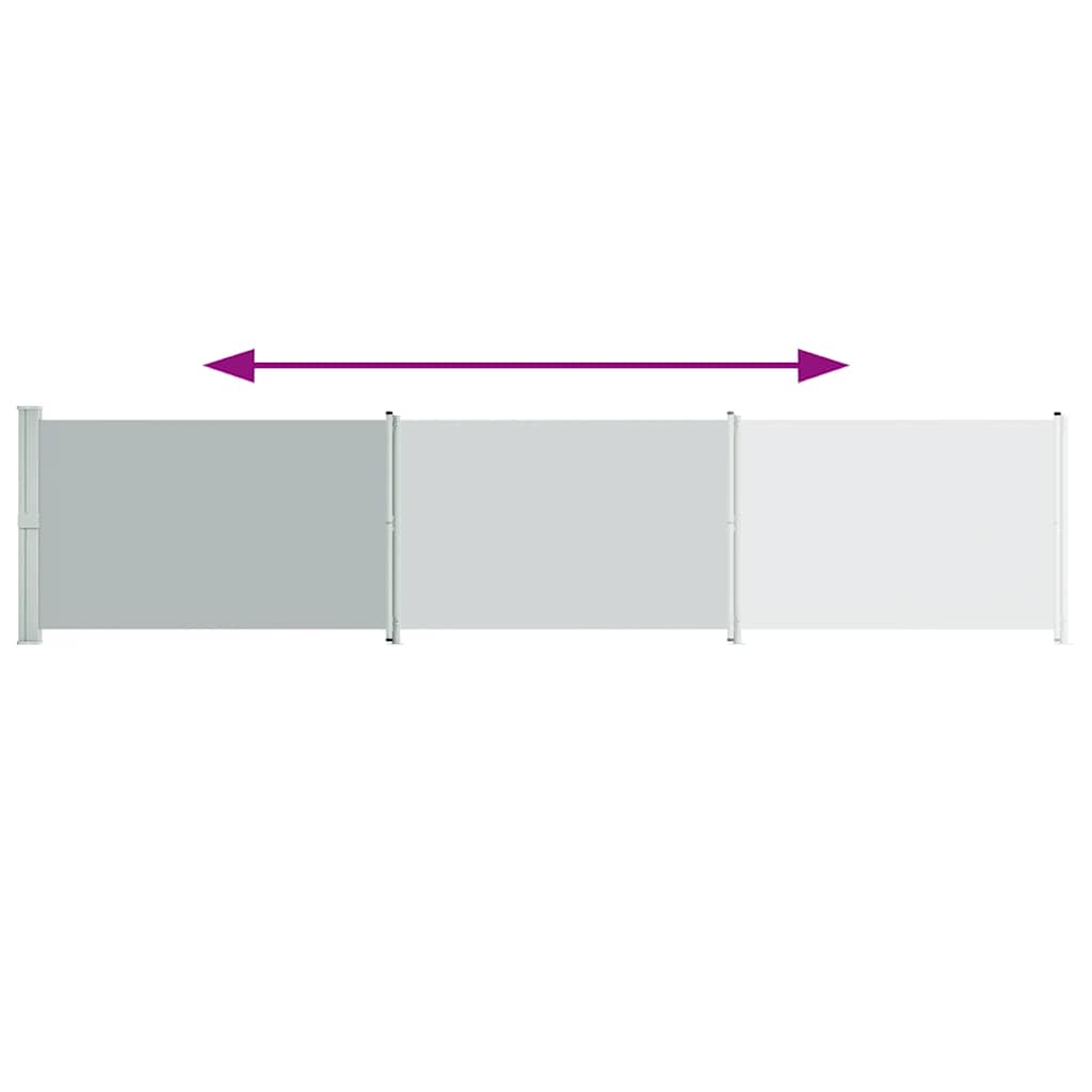 8720286138144_g_en_hd_2 vidaXL Patio Retractable Side Awning 140x600 cm Grey - Image 4