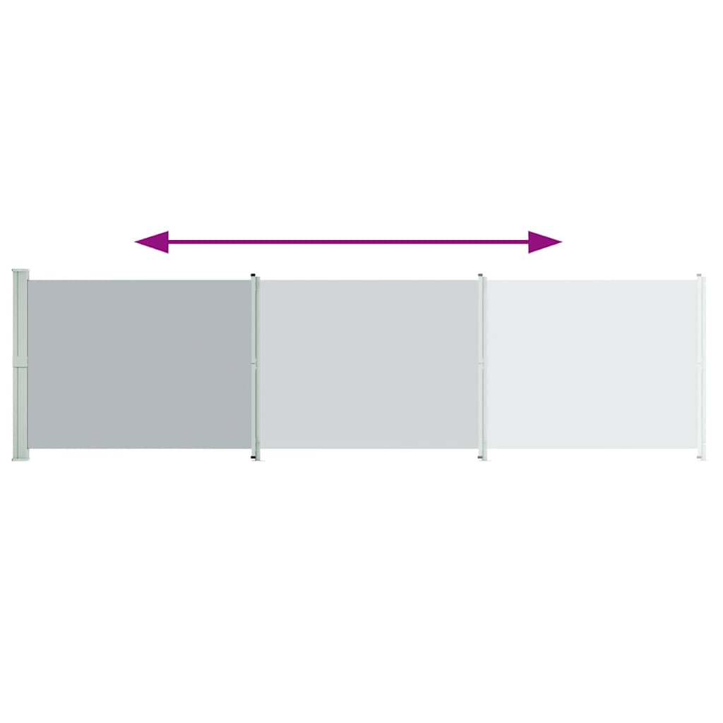 8720286138205_g_en_hd_2 vidaXL Patio Retractable Side Awning 600x160 cm Grey - Image 4