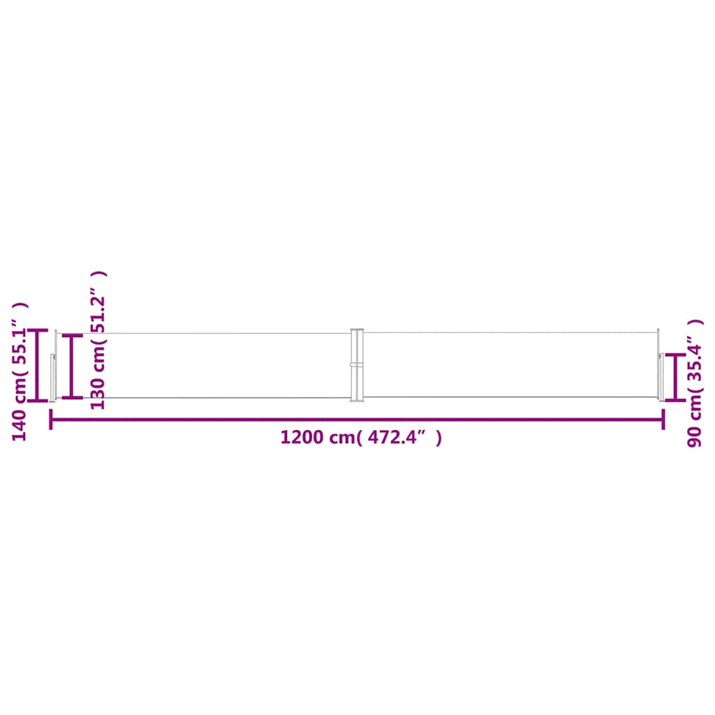 8720286138281_g_en_hd_10 vidaXL Patio Retractable Side Awning 140x1200 cm Black - Image 12
