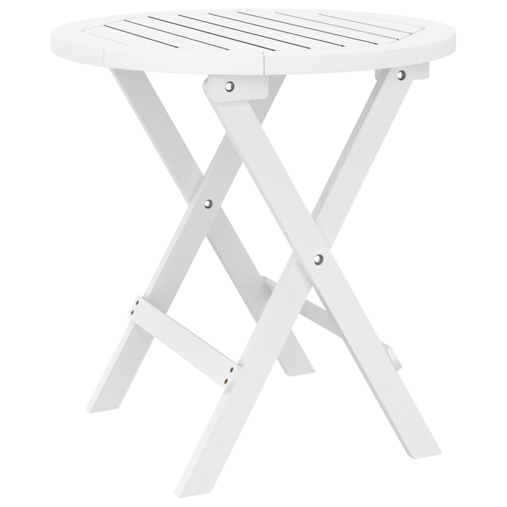 8720286142547_a_en_hd_1 vidaXL Folding Garden Table White Ø 46 cm Solid Wood Acacia - Image 2