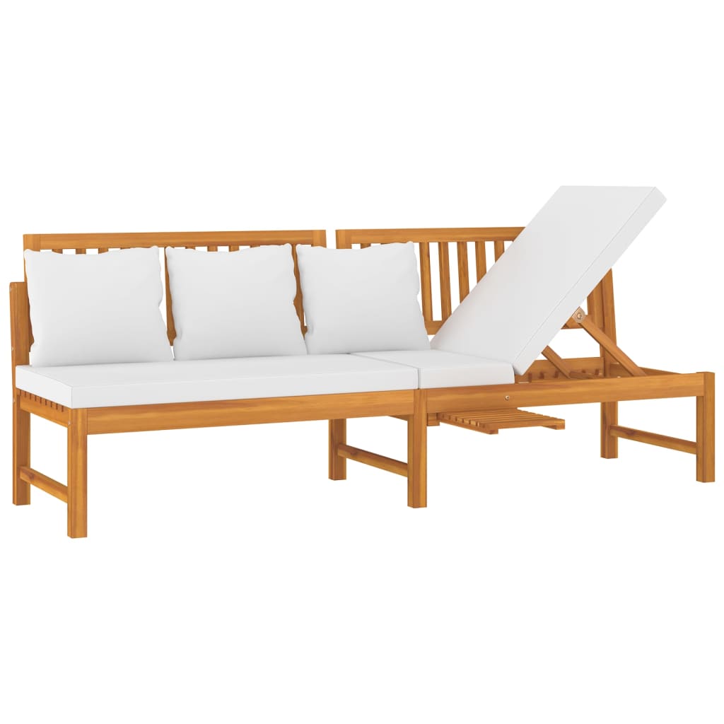 8720286142813_a_en_hd_1 vidaXL Day Bed with Cream Cushion 200x60x75 cm Solid Wood Acacia - Image 2