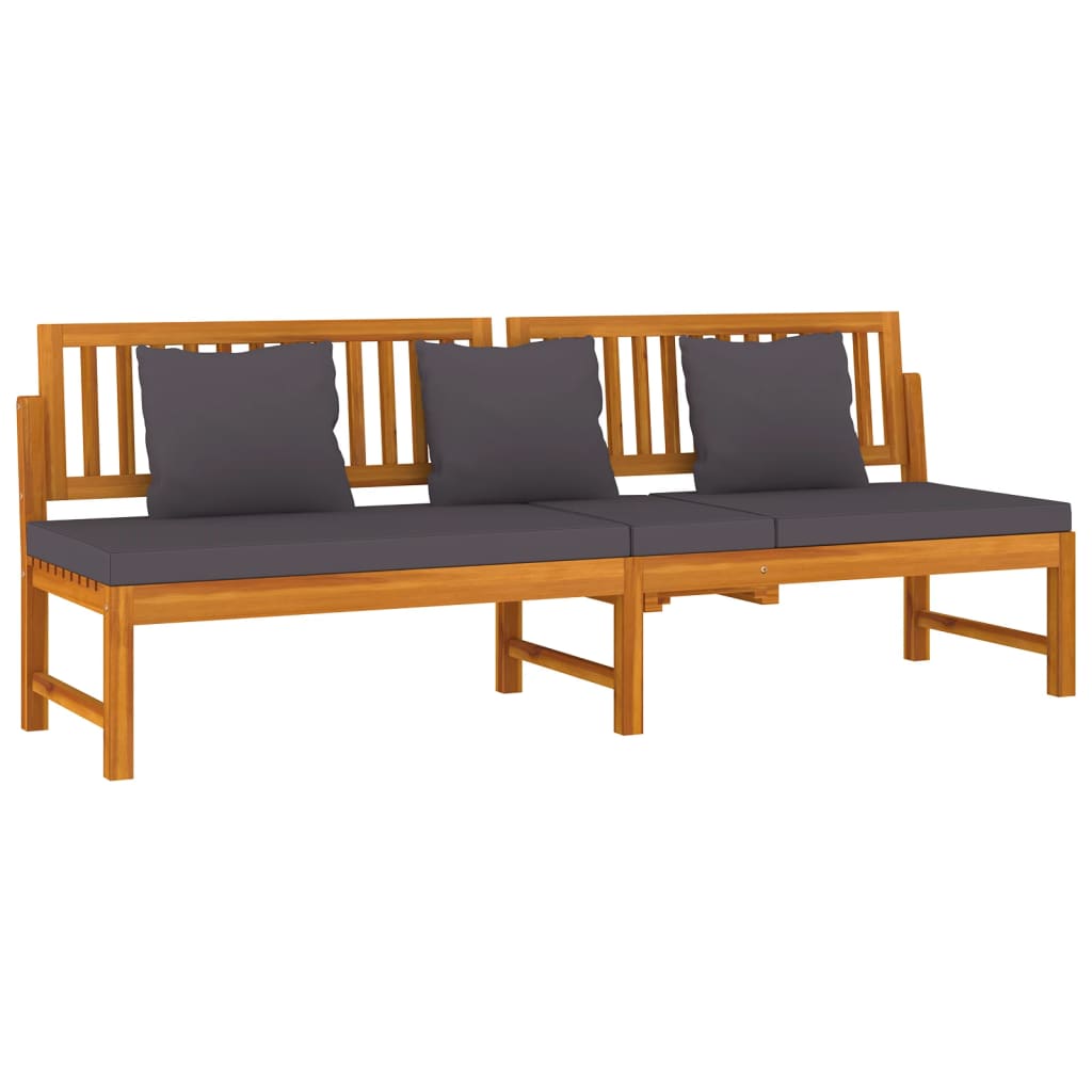 8720286142820_g_en_hd_1 vidaXL Day Bed with Grey Cushion 200x60x75 cm Solid Wood Acacia - Image 3