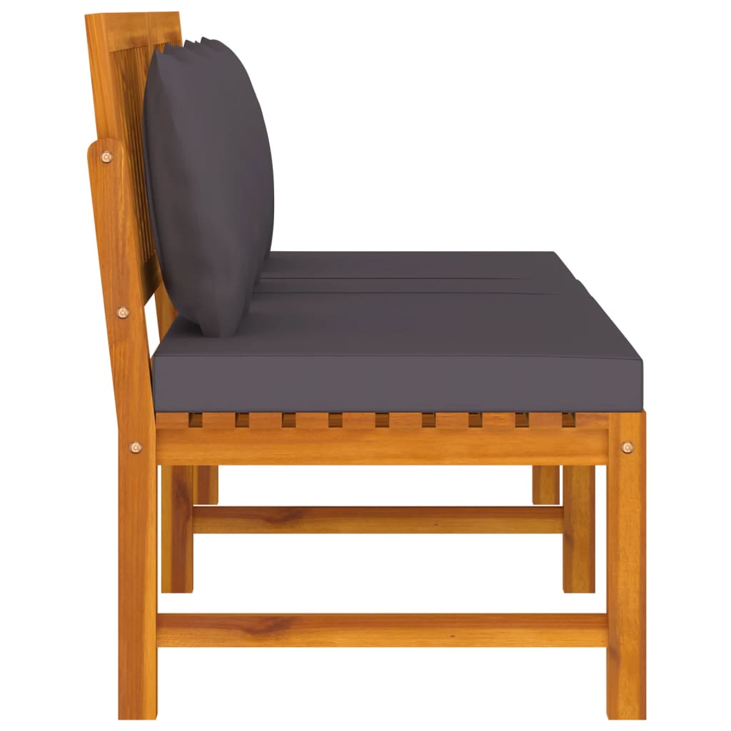 8720286142820_g_en_hd_3 vidaXL Day Bed with Grey Cushion 200x60x75 cm Solid Wood Acacia - Image 5