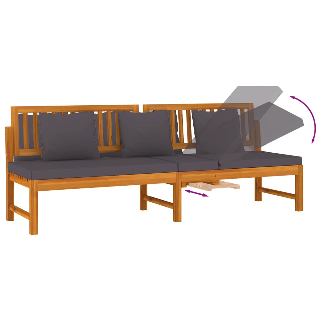 8720286142820_g_en_hd_4 vidaXL Day Bed with Grey Cushion 200x60x75 cm Solid Wood Acacia - Image 6