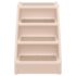 vidaXL Folding Dog Stairs Cream 62x40x49.5 cm - Image 3
