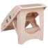 vidaXL Folding Dog Stairs Cream 62x40x49.5 cm - Image 5