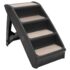 vidaXL Folding Dog Stairs Black 62x40x49.5 cm - Image 2