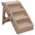 vidaXL Folding Dog Stairs Brown 62x40x49.5 cm - Image 2