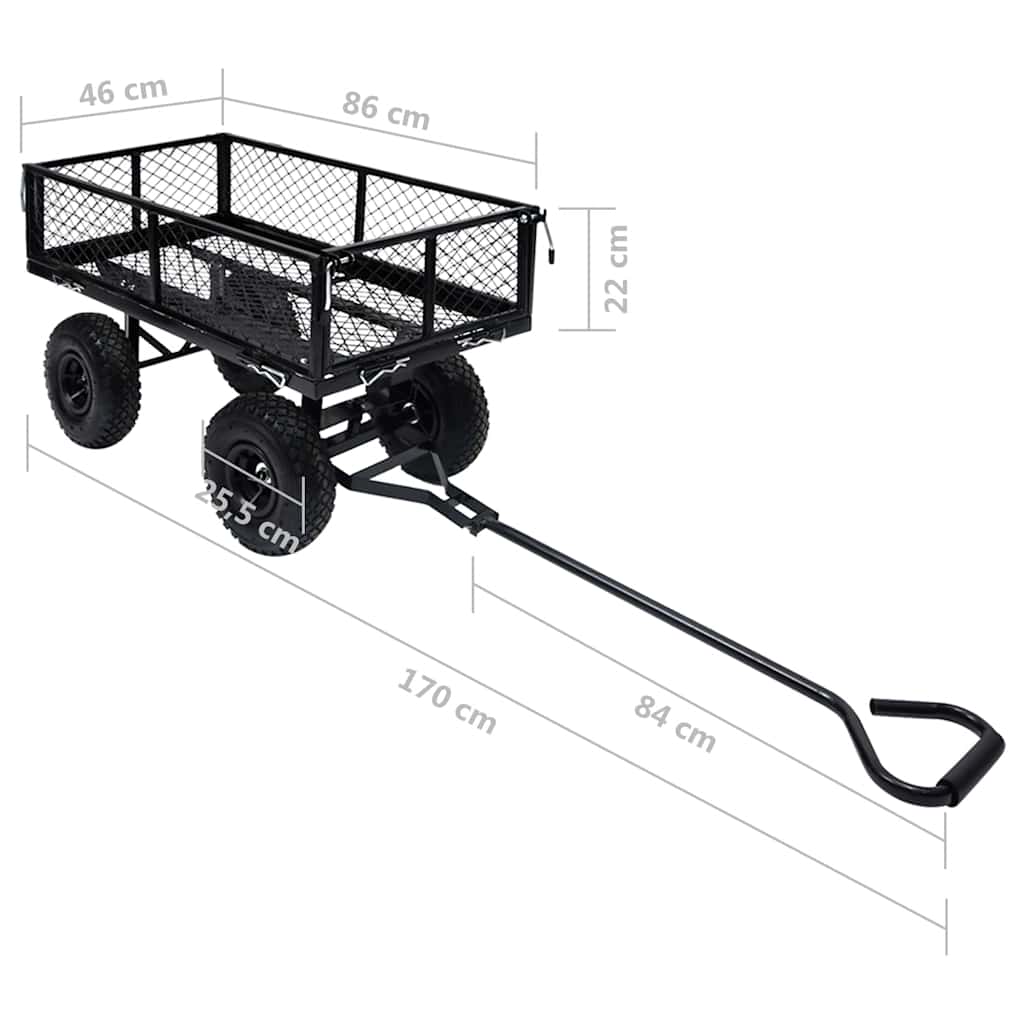 8720286144756_g_en_hd_10 vidaXL Garden Hand Trolley Black 250 kg - Image 11
