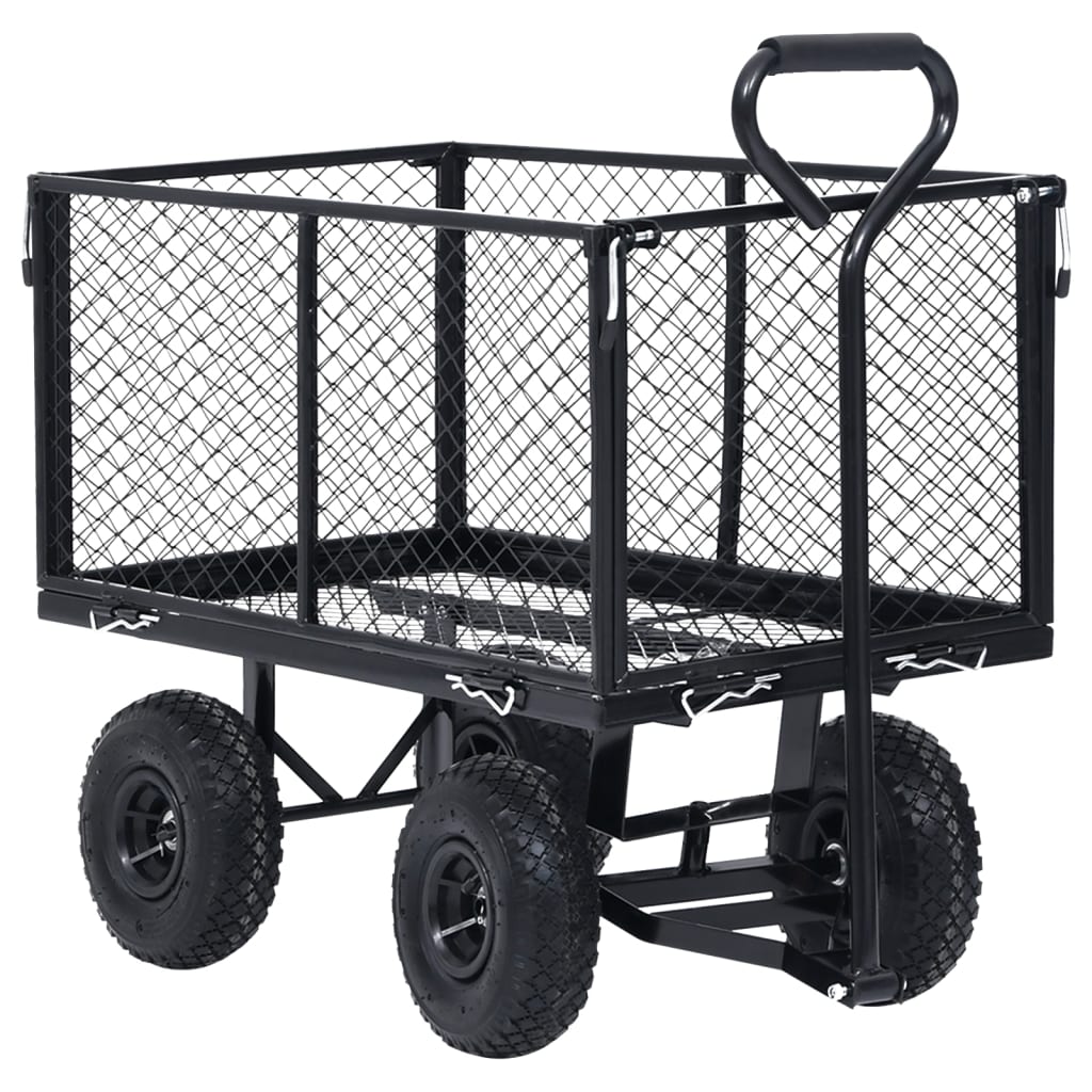 8720286144763_g_en_hd_1 vidaXL Garden Hand Trolley Black 350 kg - Image 2